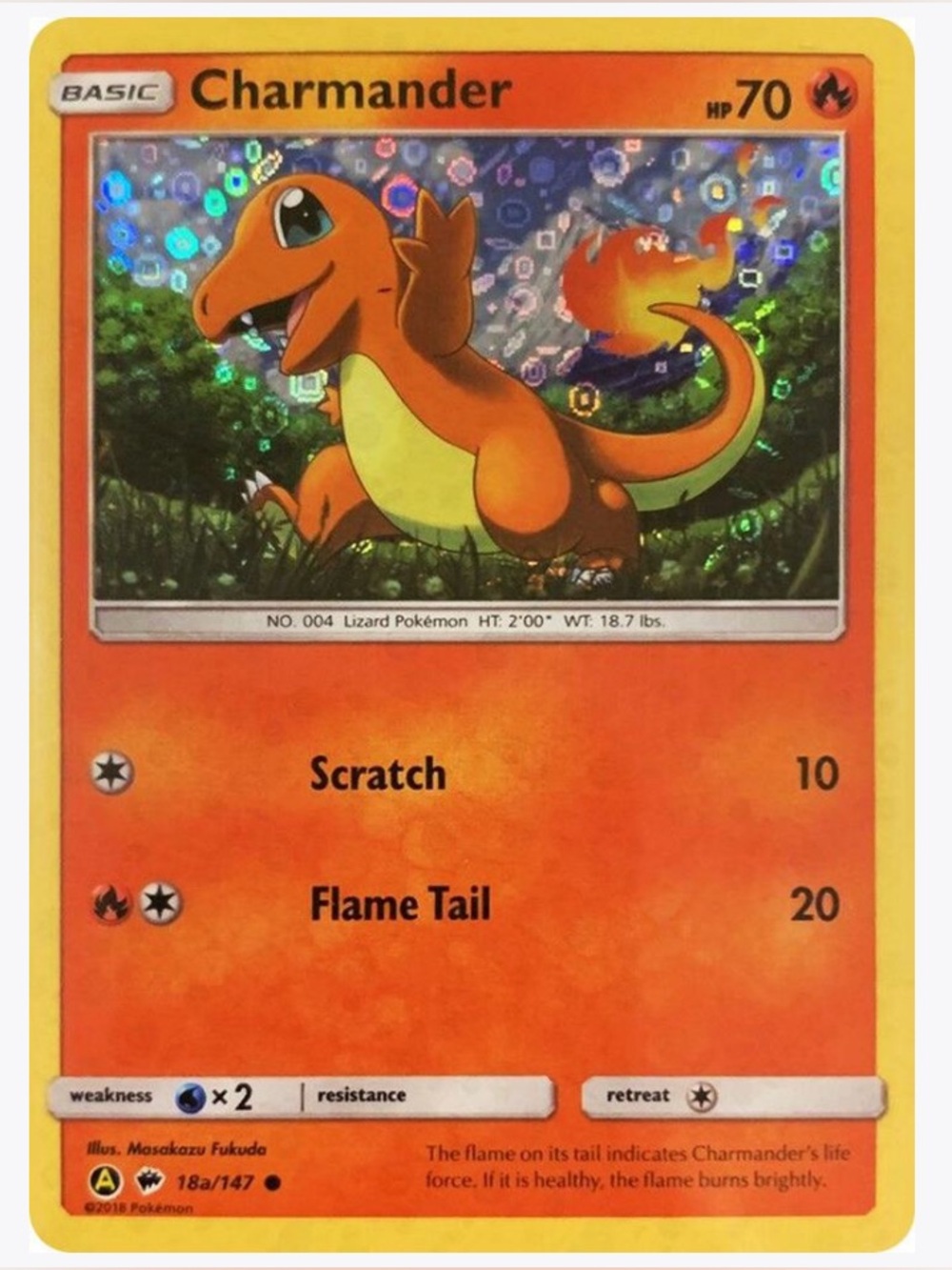 Charmander 18a/147 Sequin Holo